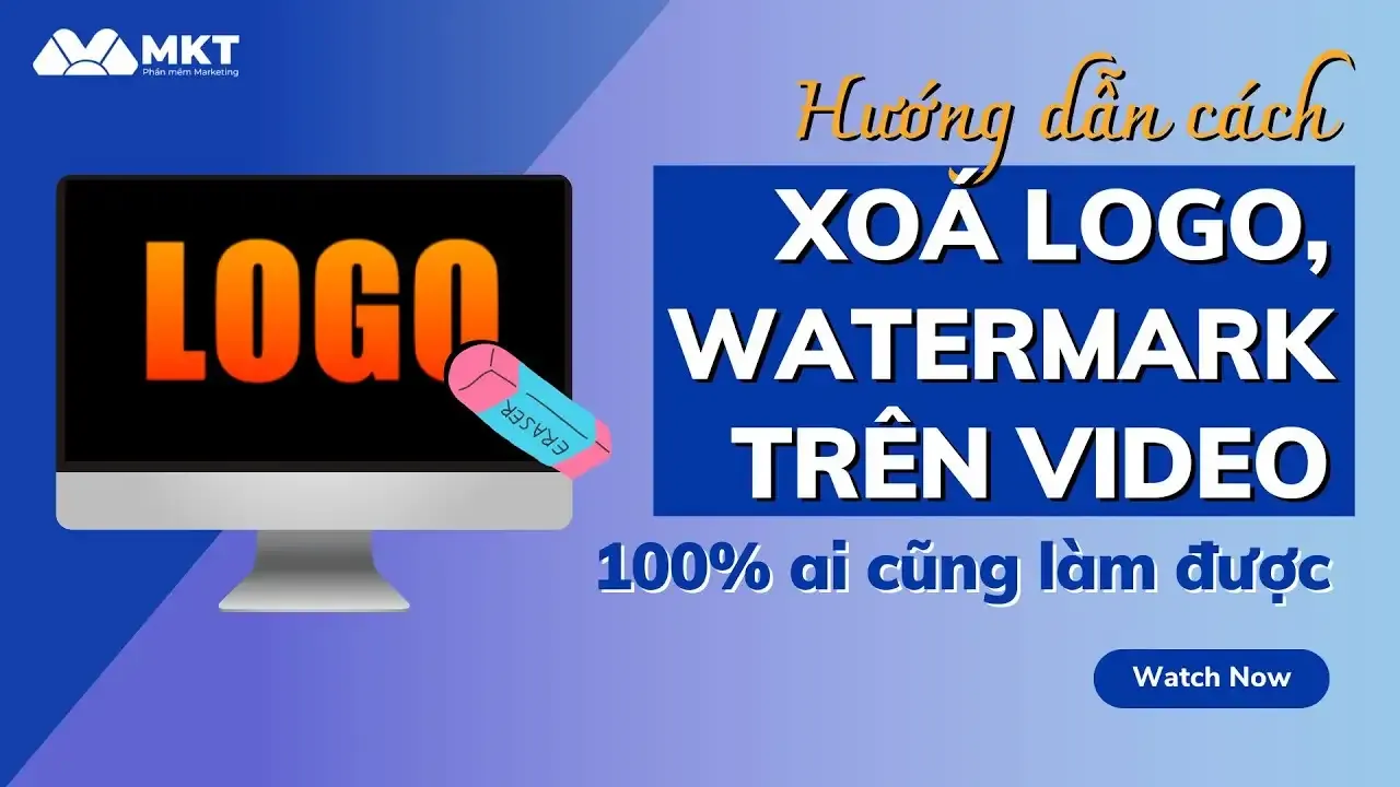 Minh họa các phương pháp loại bỏ logo watermark